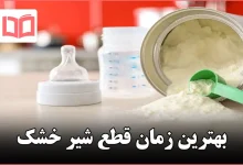 بهترین زمان قطع شیر خشک