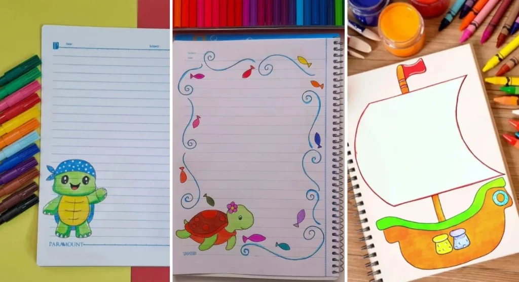 تزیین دفتر مشق کلاس پنجم