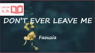 متن و ترجمه آهنگ DON’T EVER LEAVE ME از Faouzia
