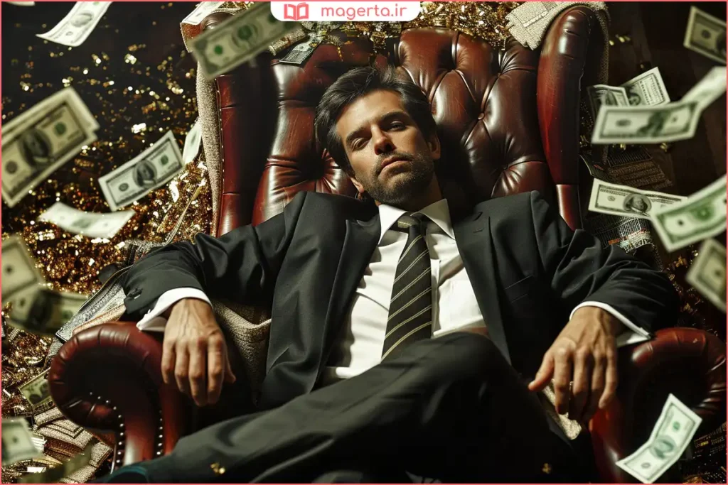 فردی در حال مدیتیشن با تمرکز بر افکار مثبت و جذب ثروت