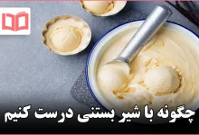 چگونه با شیر بستنی درست کنیم