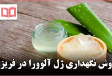 روش نگهداری ژل آلوورا در فریزر