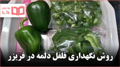 روش نگهداری فلفل دلمه در فریزر