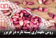 روش نگهداری پسته تازه در فریزر