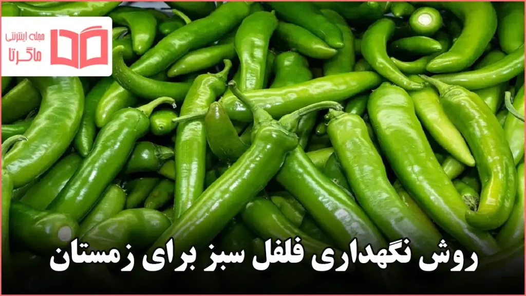 روش نگهداری فلفل سبز برای زمستان