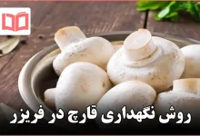 روش نگهداری قارچ در فریزر