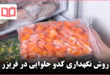 روش نگهداری کدو حلوایی در فریزر