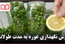 روش نگهداری غوره به مدت طولانی