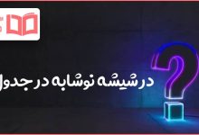 در شیشه نوشابه در جدول