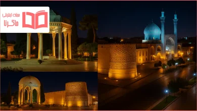 مکان های لاکچری شیراز در شب