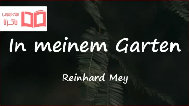 متن و ترجمه آهنگ In meinem Garten از Reinhard Mey