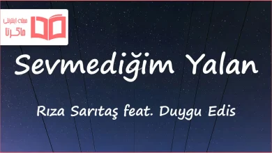 متن و ترجمه آهنگ Sevmediğim Yalan از Rıza Sarıtaş و Duygu Edis