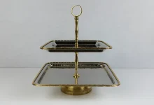 شیرینی خوری دو طبقه استیل پذیرایی و دکوری شیک