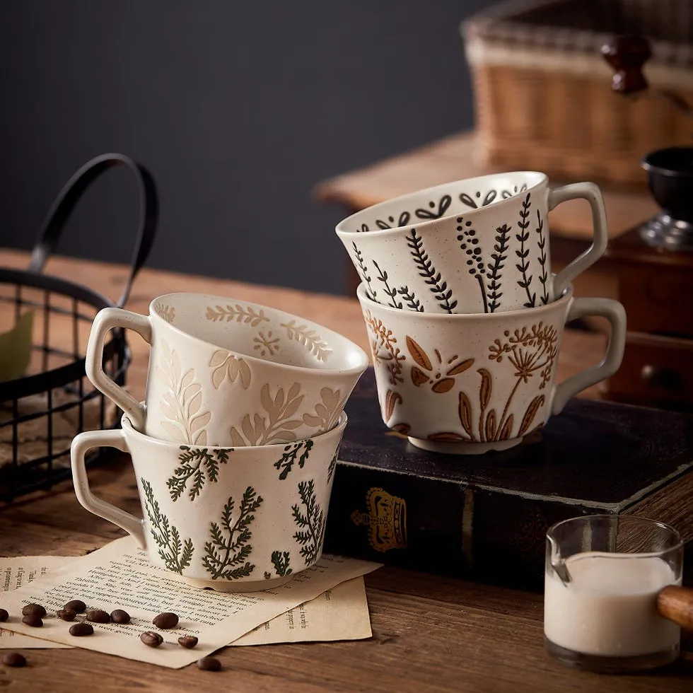 ست چهار عددی ماگ سرامیکی کلاسیک