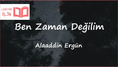 متن و ترجمه آهنگ Ben Zaman Değilim از Alaaddin Ergün