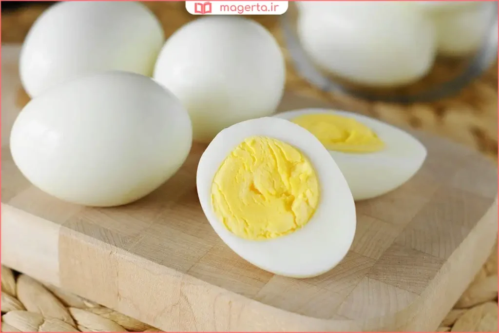 تخم مرغ آبپز شده آماده مصرف خانگی