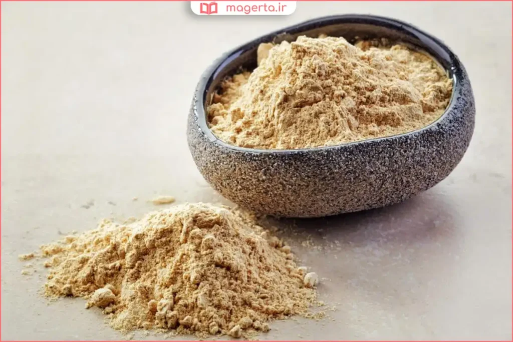 نمای نزدیک از بافت نرم و پودری ثعلب