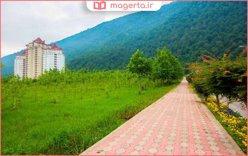 پارک جنگلی نمک آبرود در جاده چالوس