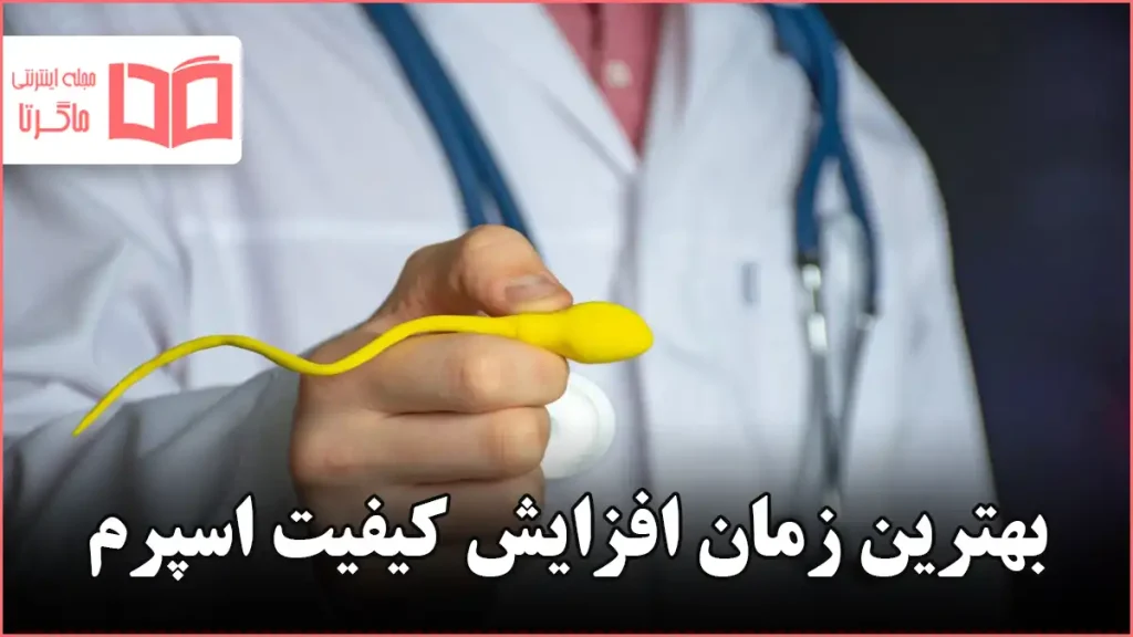 بهترین زمان افزایش کیفیت اسپرم