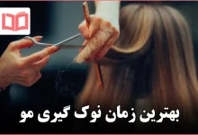 بهترین زمان نوک گیری مو