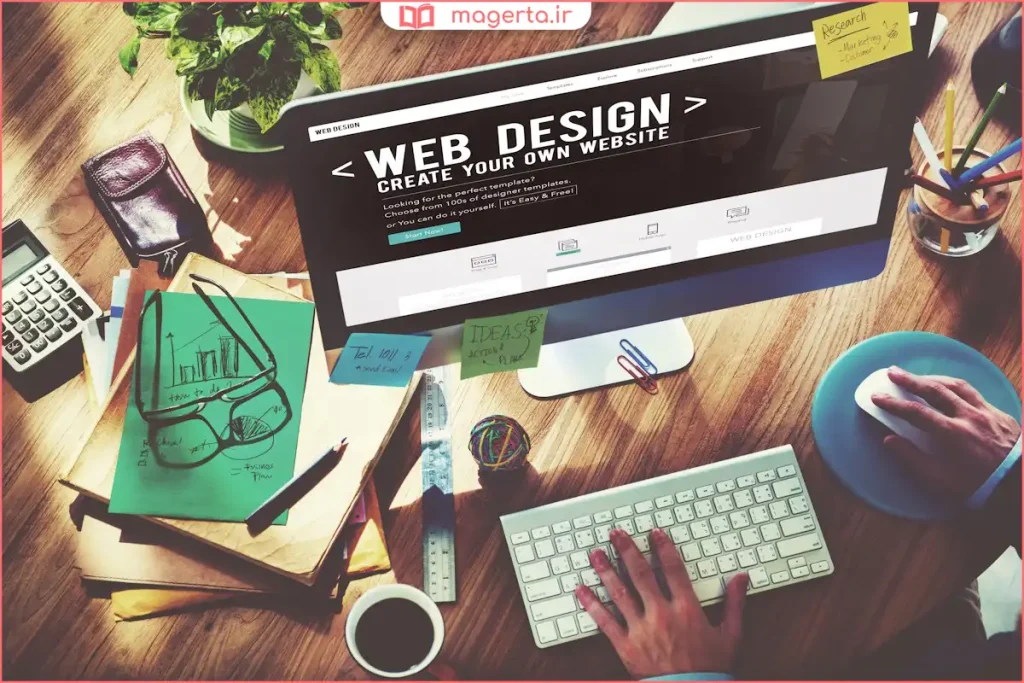 توسعه وبسایت با کدنویسی روی مانیتور و نمایش پیشنمایش