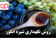 روش نگهداری شیره انگور