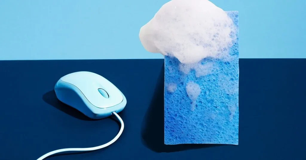 تمیزی کامل ماوسپد