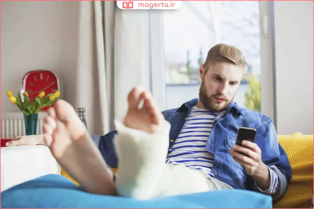 بررسی محل شکستگی پس از کاهش درد و تورم