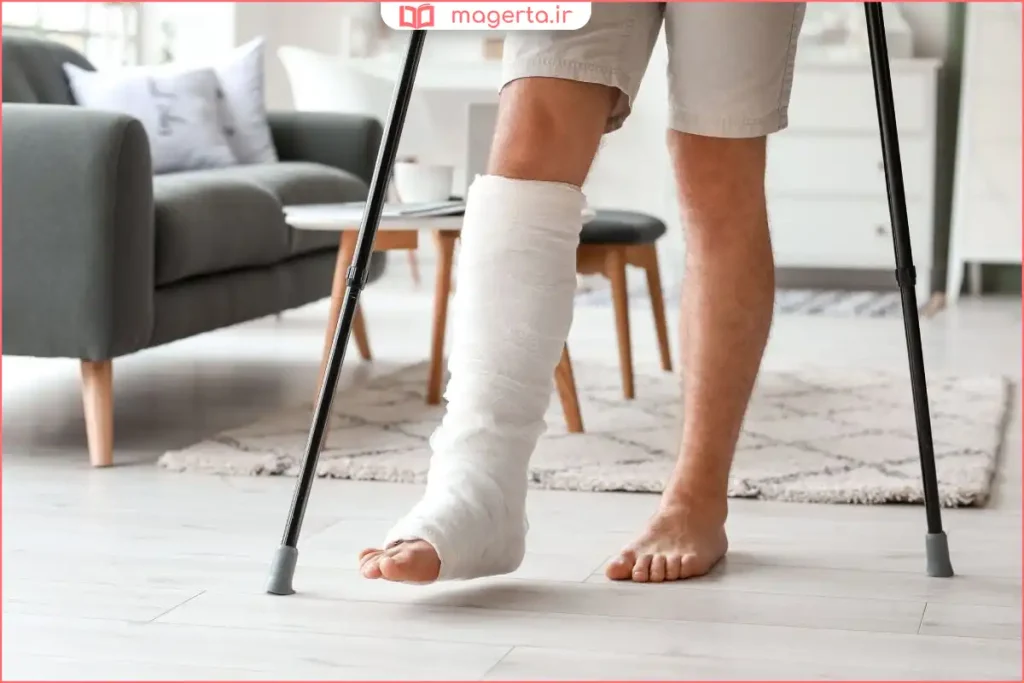 معاینه پزشکی برای اطمینان از ترمیم استخوان شکسته