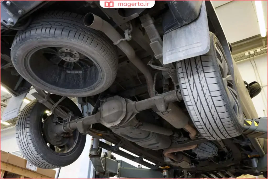 شنیدن صدای غیرعادی از محور عقب یا جلو هنگام حرکت