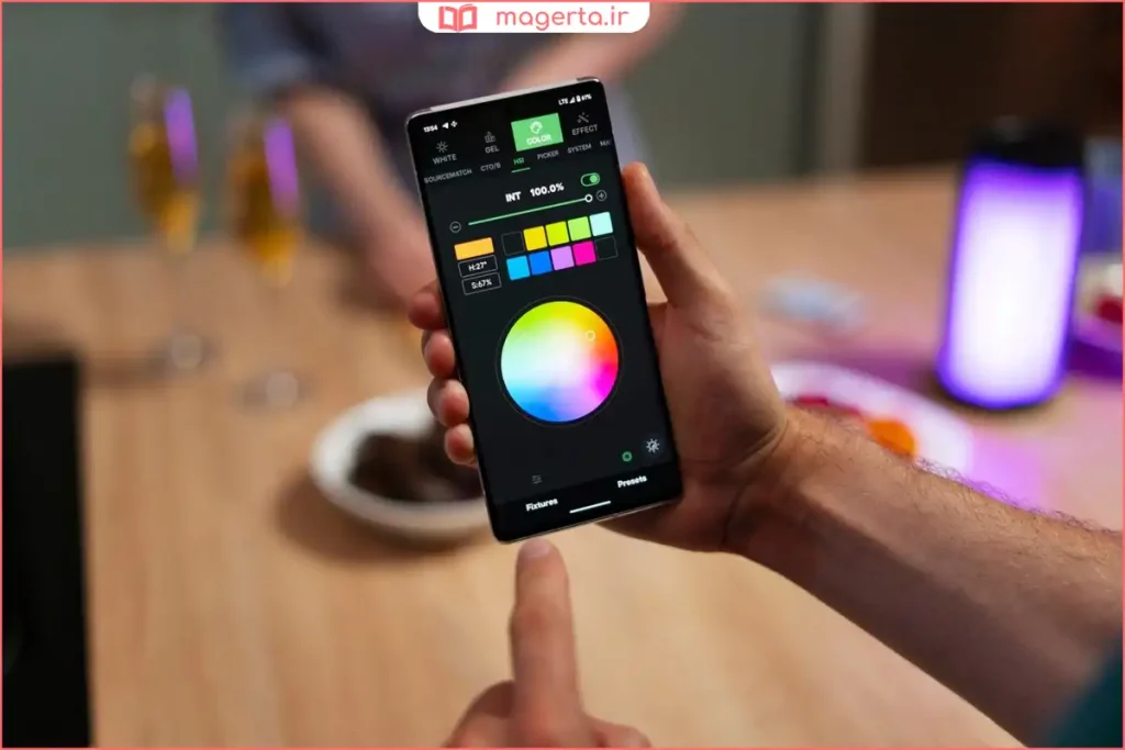 تست نمایش رنگ‌ها در ال سی دی گوشی برای بررسی سلامت صفحه