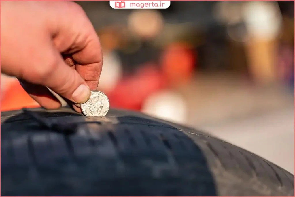 بررسی شاخص سایش لاستیک برای تعیین درصد باقی‌مانده