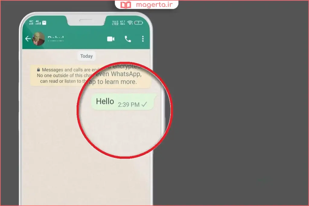 پیام‌های واتساپ با تیک یک‌خطی و عدم دریافت پاسخ