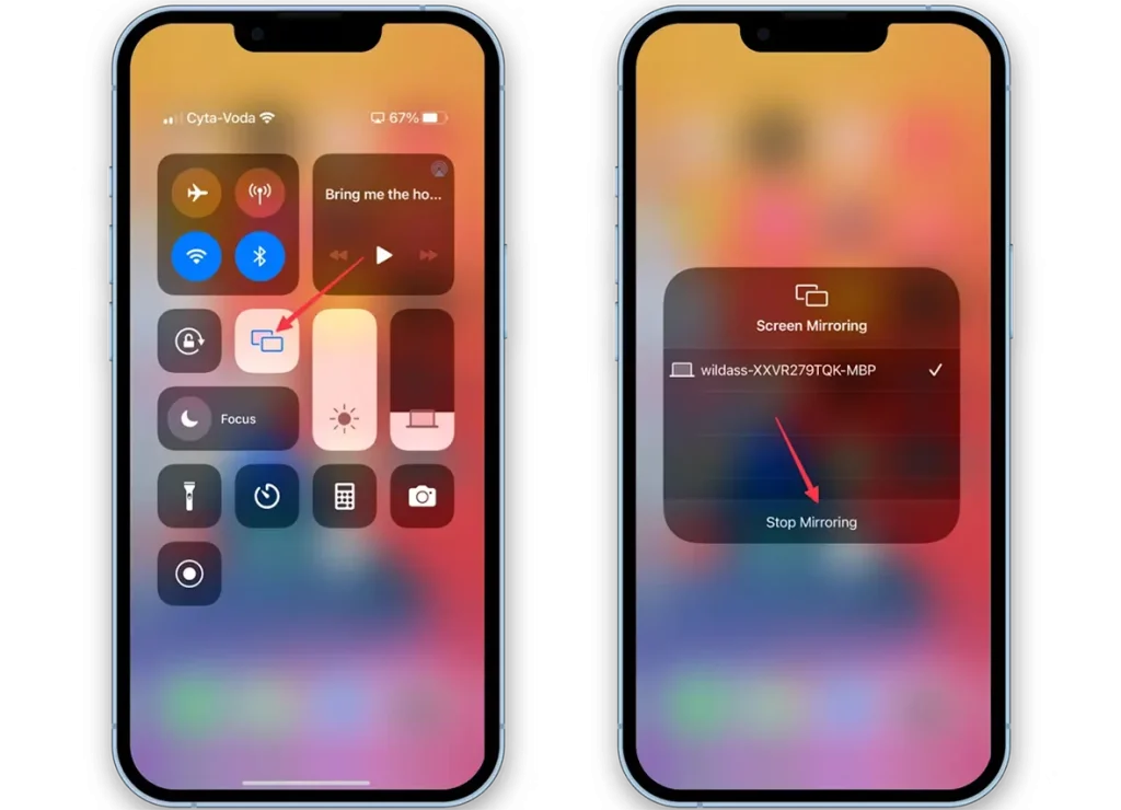اتصال گوشی آیفون به تلویزیون با Screen Mirroring