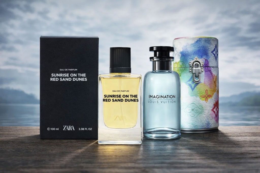 عطر زارا Sunrise and Red Sands Dunes شبیه به لویی ویتون Imagination