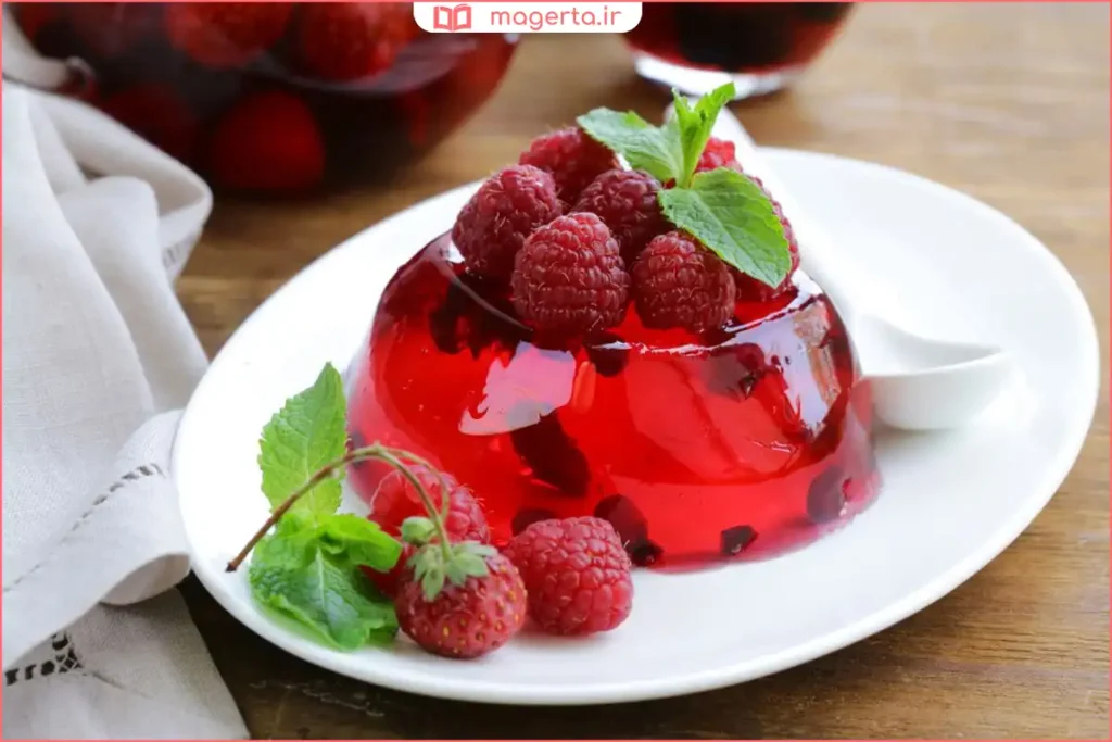 نگهداری ژله آمادهشده در ظرف دربسته داخل یخچال