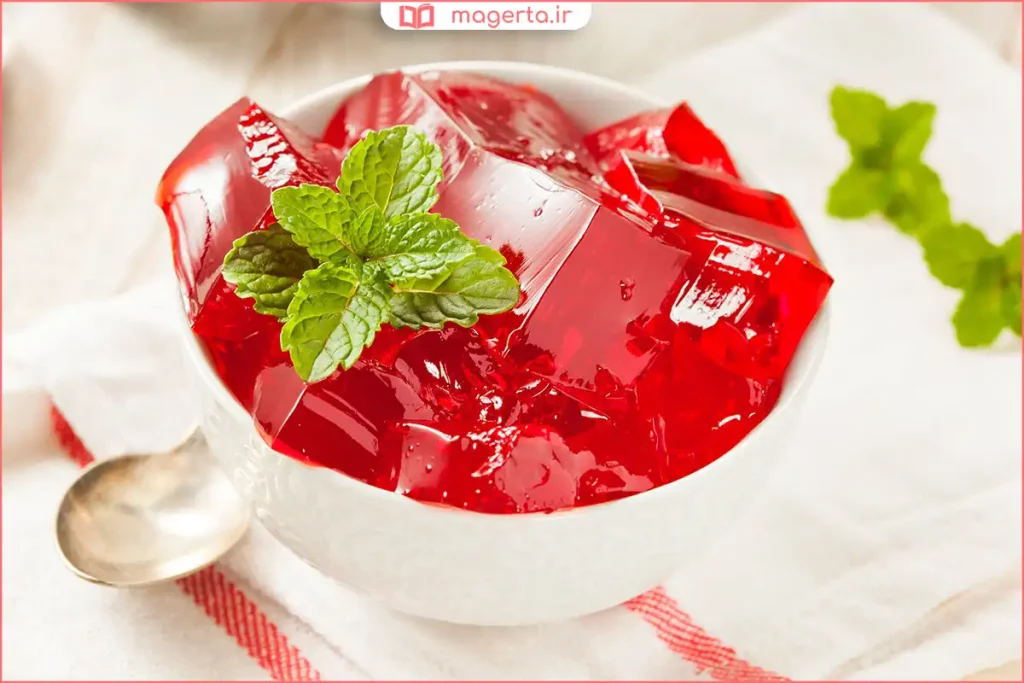 قرار دادن ژله در طبقه مناسب یخچال برای حفظ بافت
