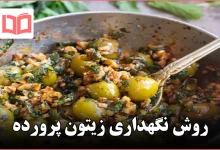 روش نگهداری زیتون پرورده