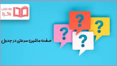 صفت ماشین سرعتی در جدول