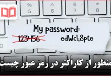 منظور از کاراکتر در رمز عبور چیست
