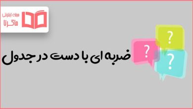 ضربه ای با دست در جدول