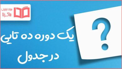 یک دوره ده تایی در جدول