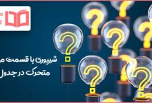 شیپوری با قسمت میانی متحرک در جدول