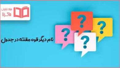 نام دیگر قوه مقننه در جدول