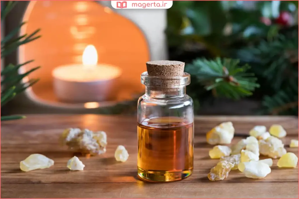 دانه‌های کندر طبیعی با رنگ روشن و بافت صمغی