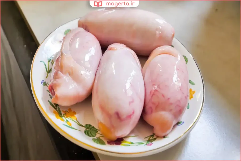 نمای نزدیک از دنبلان طبیعی با بافت داخلی مشخص