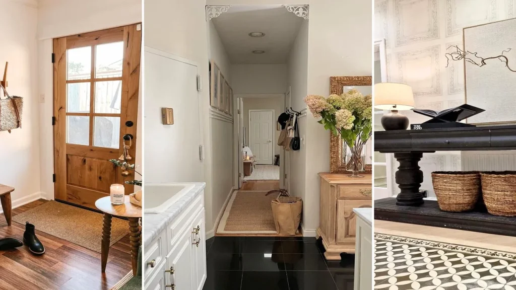 دکوراسیون ورودی، راهرو و فضاهای پرت در خانه 40 متری