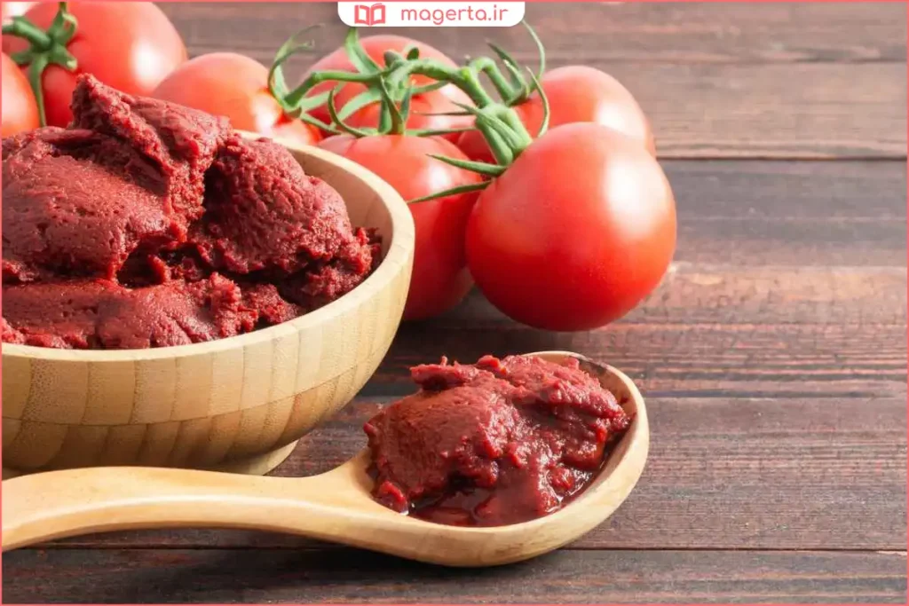 تهیه رب خانگی از گوجهفرنگی تازه در آشپزخانه