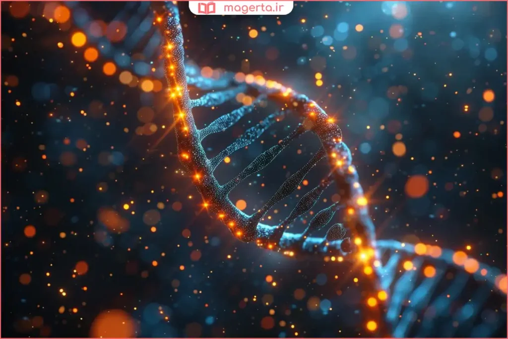 نمایش مفهومی تأثیر ژنتیک بر صفات انسانی