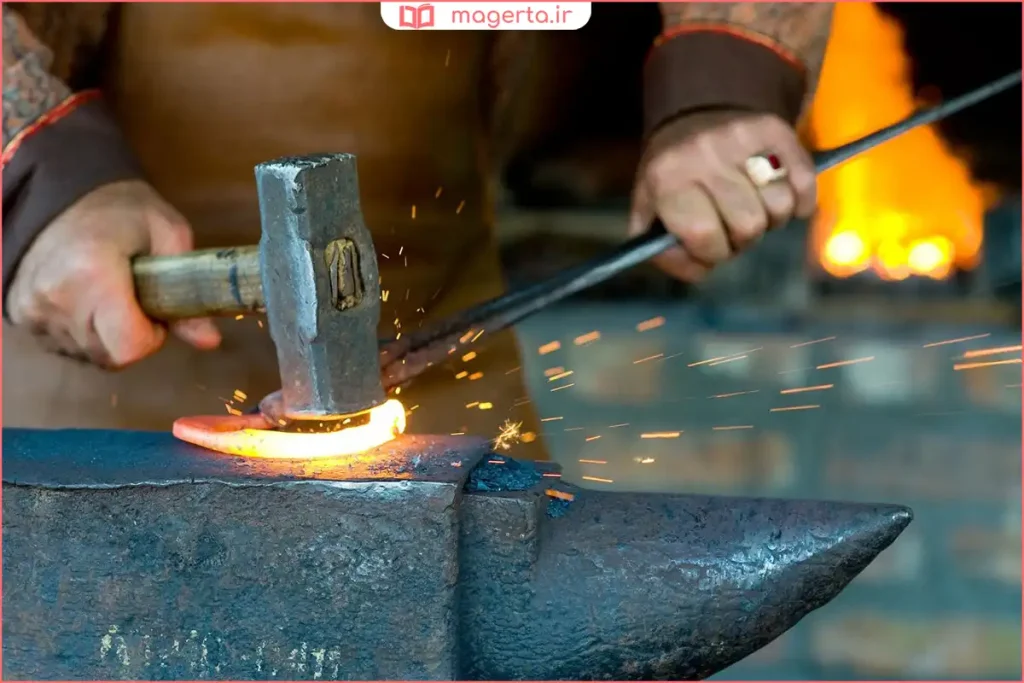 تغییر شکل فلز بر اثر ضربه چکش بدون ایجاد ترک